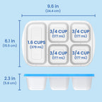 Bentgo Easyboxes 5-Compartment Food Containers 8-Piece Set