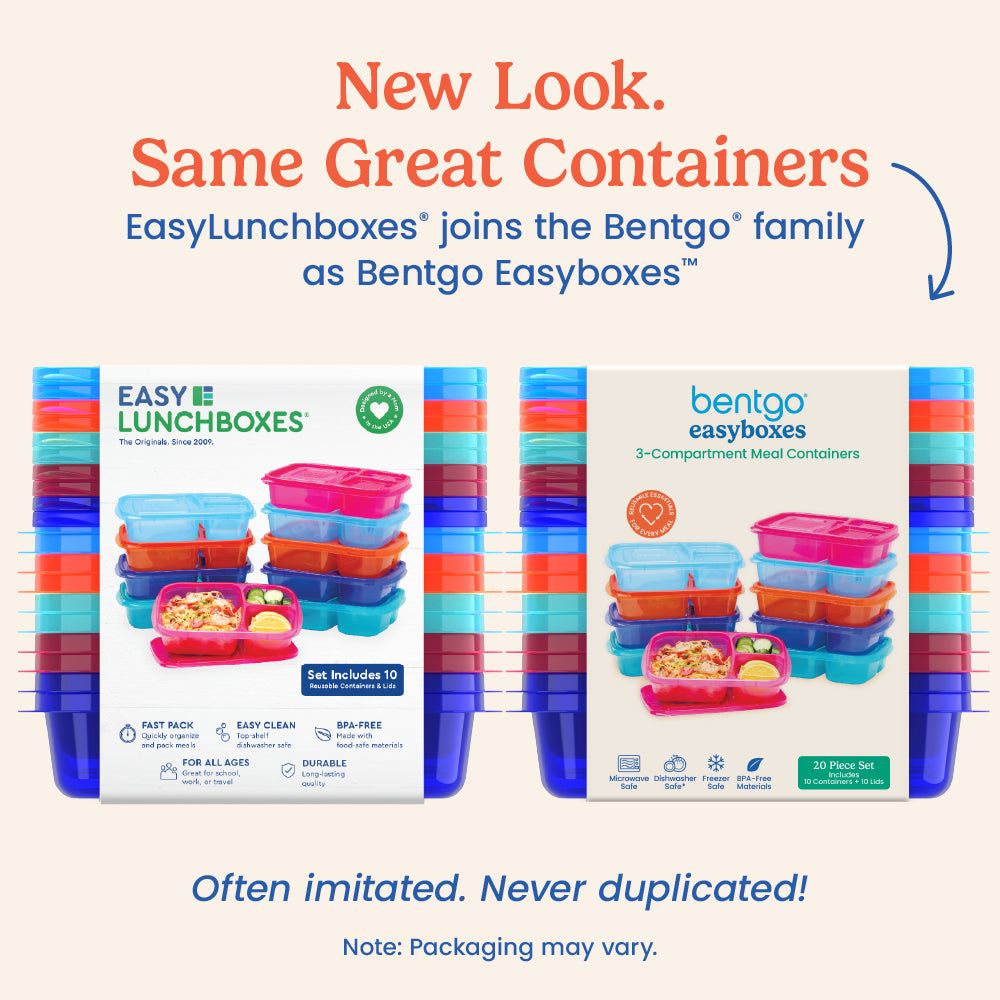 Bentgo Easyboxes 3-Compartment Food Containers 20-Piece Set